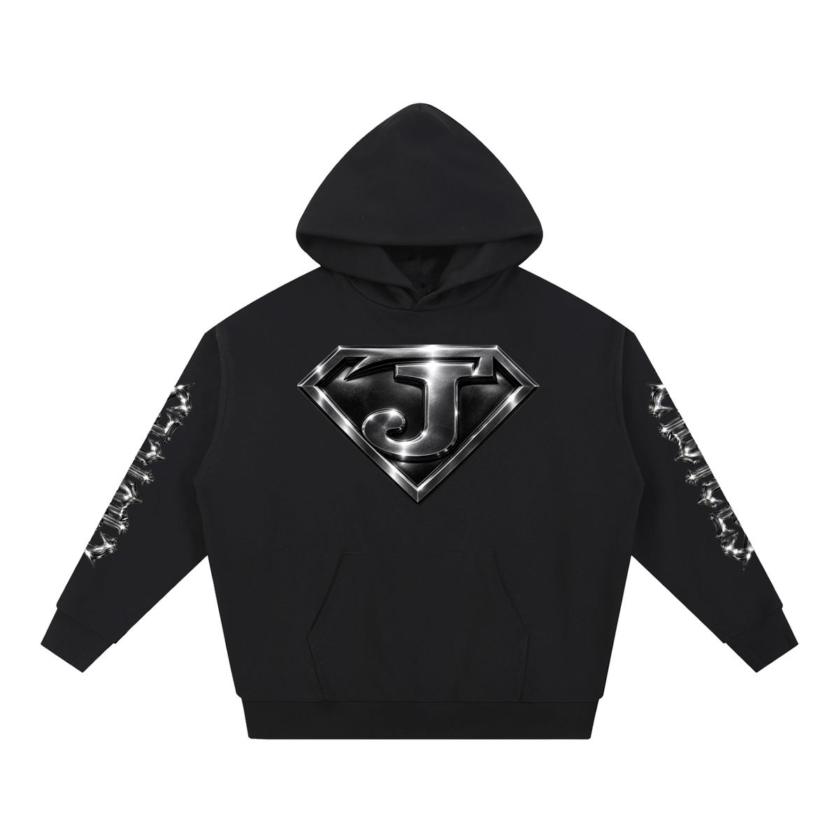 Superman Jesus Hoodie in Black