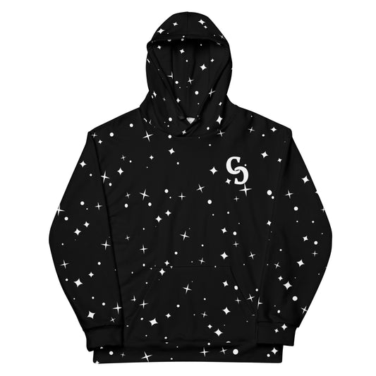Choi·ces, "Screams of Outer Space" Hoodie in Black
