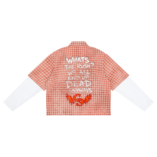 Whats The Rush? Plaid Short Sleeve Shirt