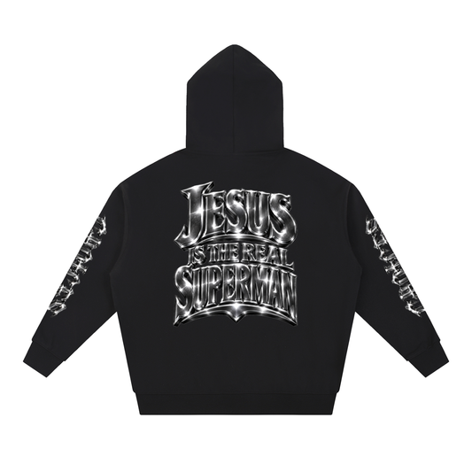 Jesus Is Super Hoodie in Black