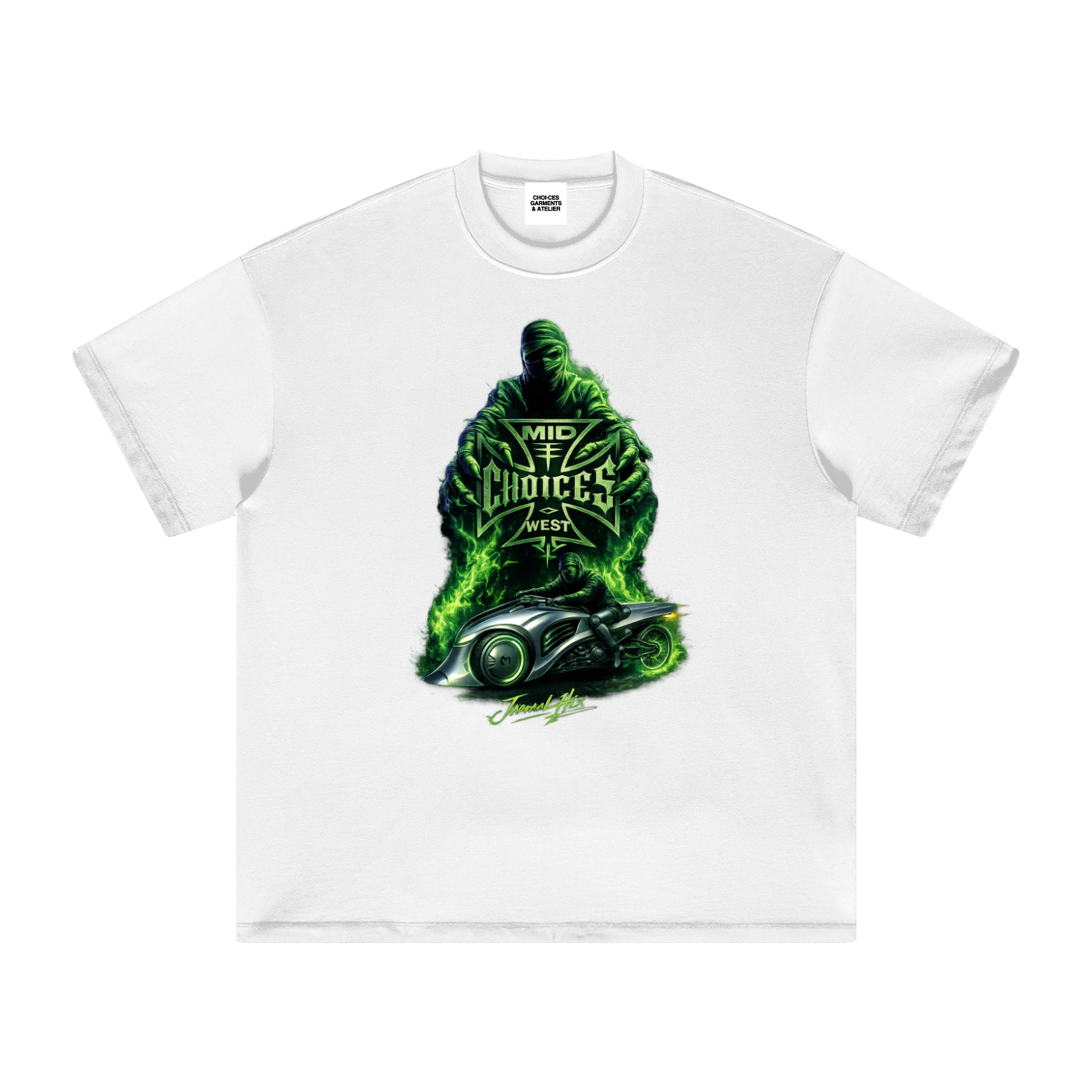 Chopped Zombie horror graphic t-shirt by Choices Garments & Atelier