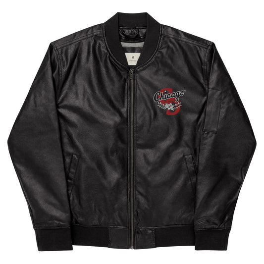 Chicago Runs The World "Chi-City" Leather jacket